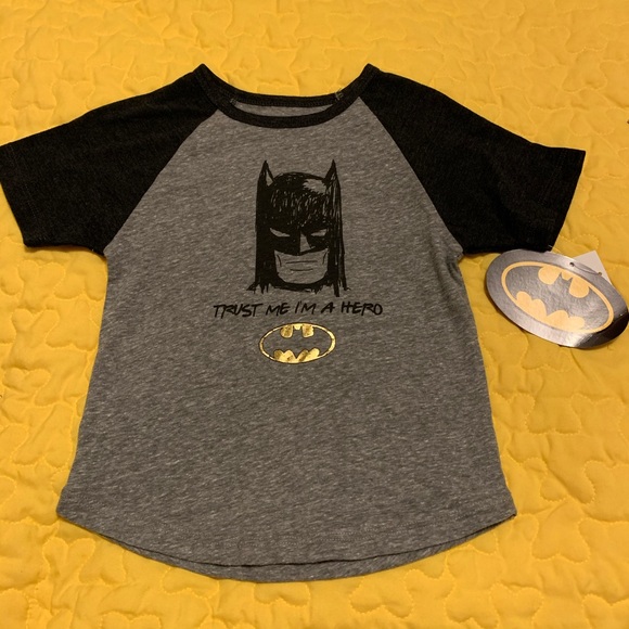 NWT BATMAN TODDLER BOY CLOTHES T-SHIRT 4T SIZE 2T 3T